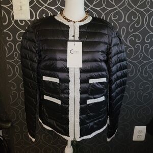 32: Chic Puffer Down : Cotes of London p2p: 19in length: 21in